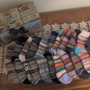 Colorful Patterned Women's Socks